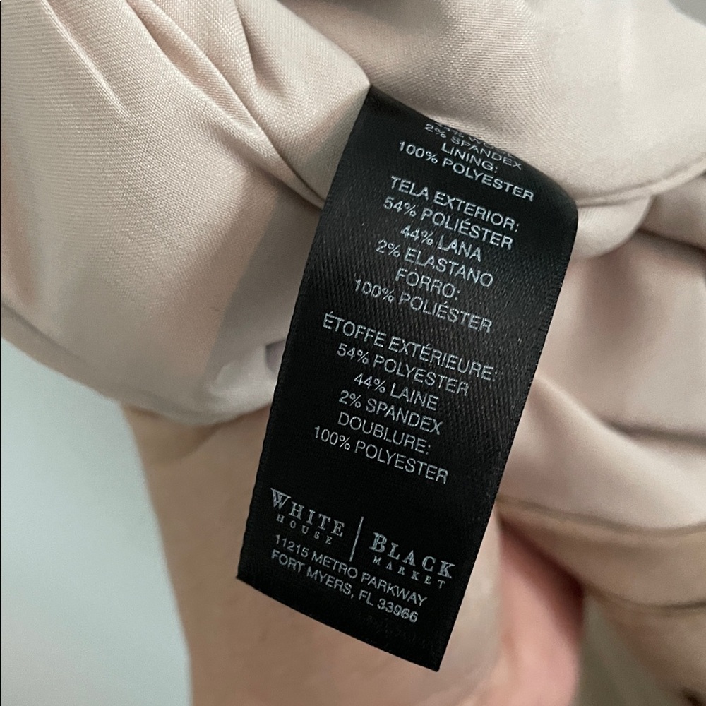 White House Black Market Tan Belted Trousers - Picture 5 of 5